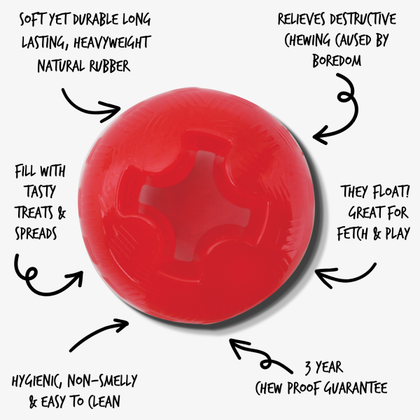 Pl Mighty Mutts Rubber Ball-s