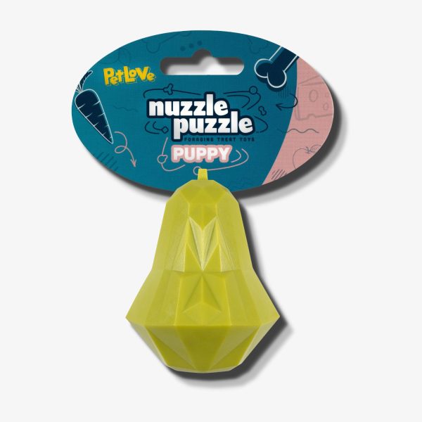 Nuzzle Puzzle Puppy - Pear
