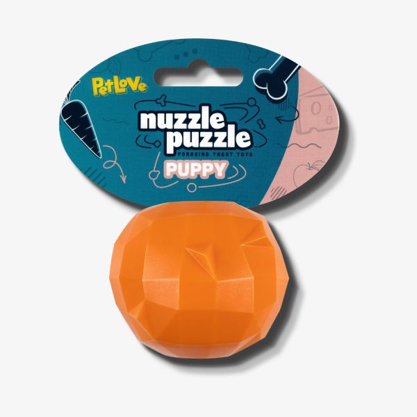 Nuzzle Puzzle Puppy - Orange
